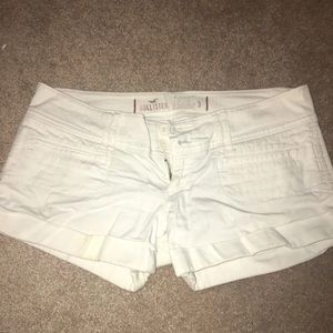 Hollister White Shorts